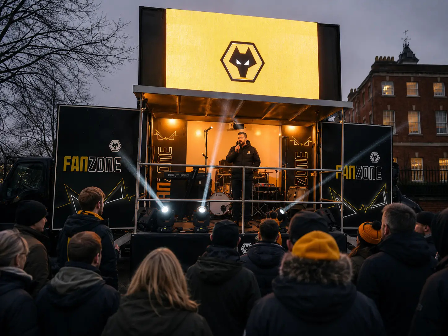 QuickStage in action at the Wolverhampton Football Club Fan Zone